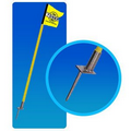Corner Flag Pole with Spring Tip Stand (for grass)